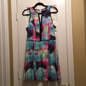 Multi color work dress
